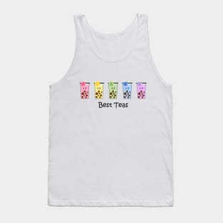 Best Teas Boba Funny Pun for Besties Tank Top